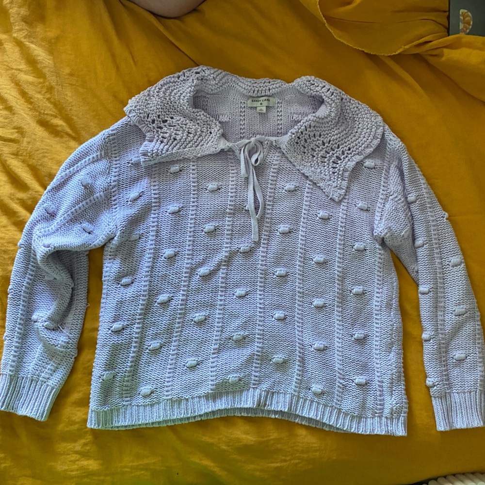 Sandy Liang for Target Lavender Collared Sweater